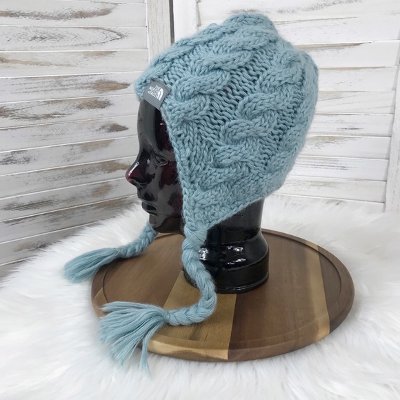 The North Face Accessories - THE NORTH FACE Aqua Blue Stocking Hat Knit OS
